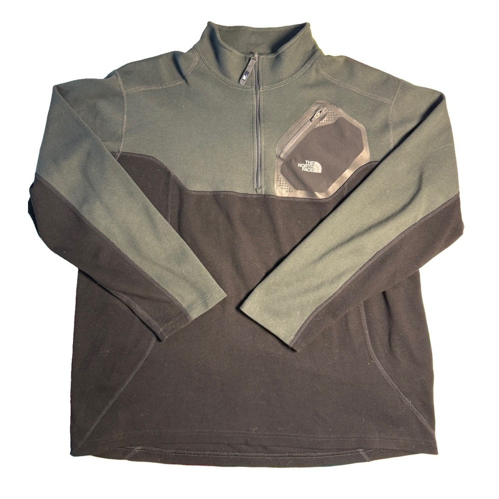 The North Face Flight Series Mens 1/4 Zip Gray Fleece Pullover Long Sleeve Large